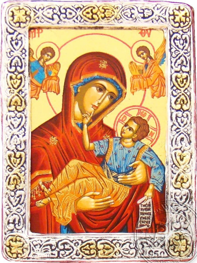Virgin Mary of Angels - Silver Gold Icon - GKN_1S10R