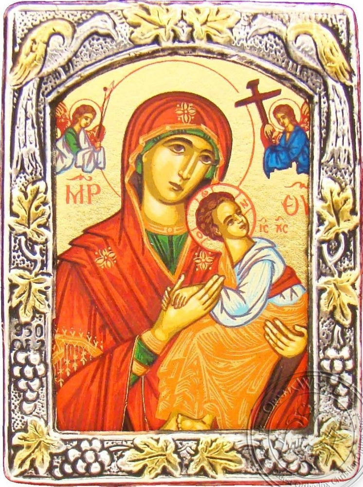 Virgin Mary Unspoiled - Silver Gold Icon - GKN_1S13B