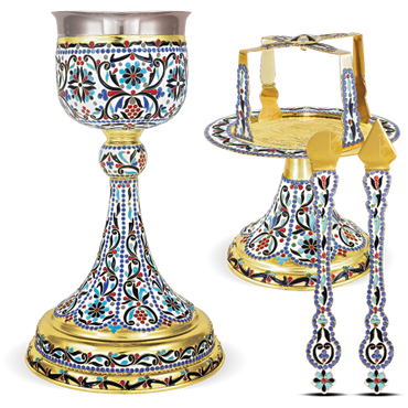 Enamel Chalice Set - 600ml (Mount Athos)