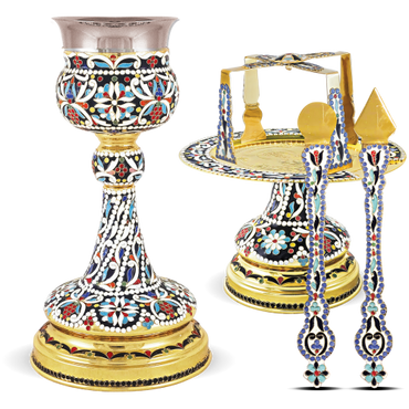 Enamel Byzantine Chalice Set - 500ml