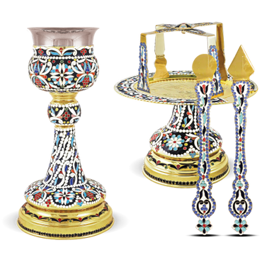 Enamel Byzantine Chalice Set - 250ml