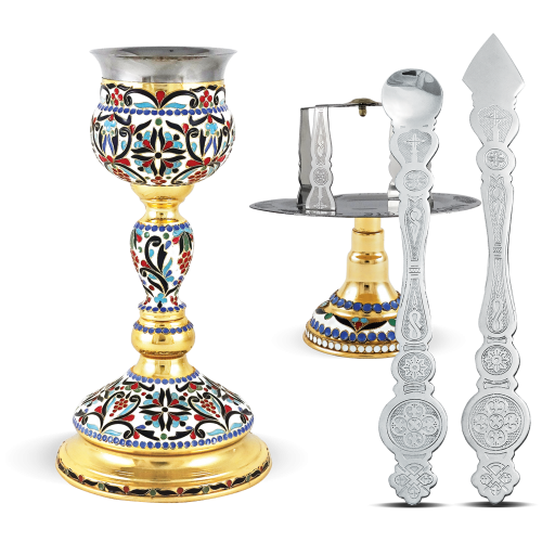 Enamel Byzantine Chalice Set -120ml
