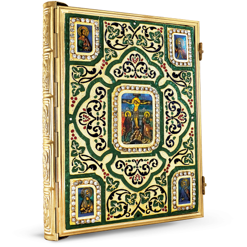 Orthodox Gospel Cover - Enamel Heart