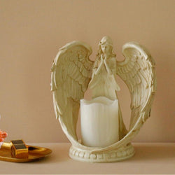 Resin Angel Electronic Candle Holder