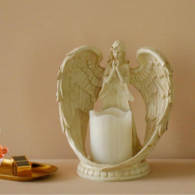 Resin Angel Electronic Candle Holder
