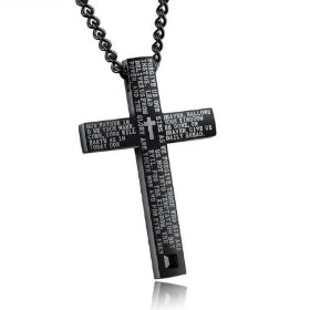Cross Necklace made from Titanium