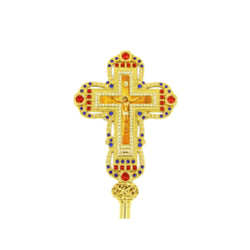 Blessing Cross with enamel
