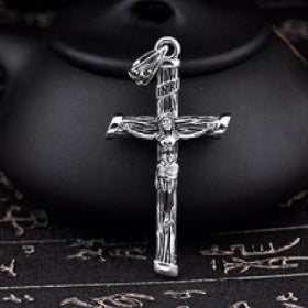Sterling Silver Jesus Cross Pendant