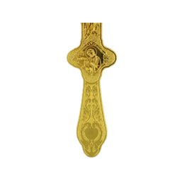 Byzantine Orthodox Priest Blessing Cross - Gold Plated