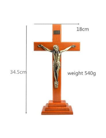 Wood Table Crucifix