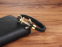Anchor Multi-layers Stitching Christian Bracelet