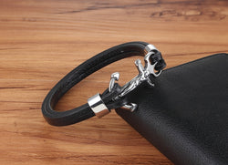 Anchor Multi-layers Stitching Christian Bracelet