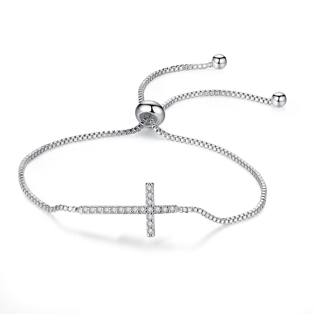 Adjustable Cross Bracelet