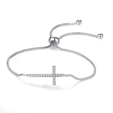 Adjustable Cross Bracelet