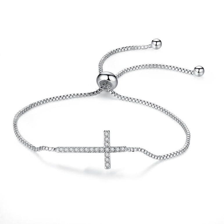 Adjustable Cross Bracelet