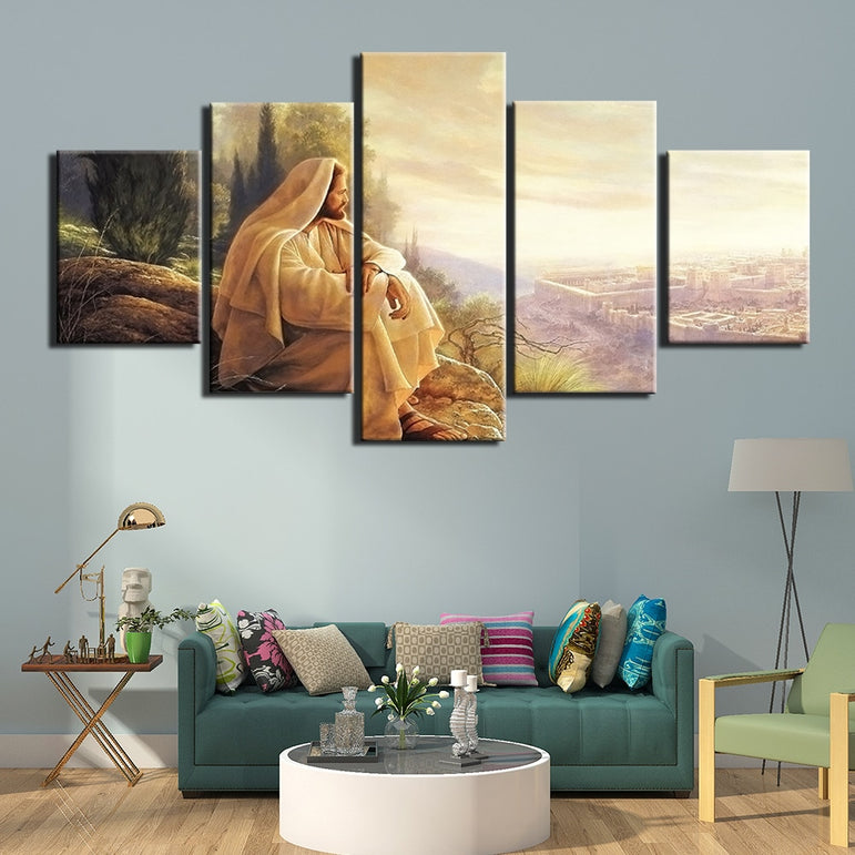 Canvas 'Jesus Sermon on the Mount' Painting