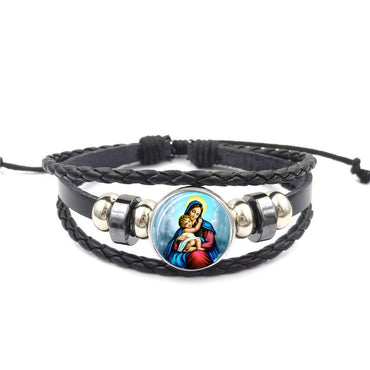 Christian Leather Bracelet