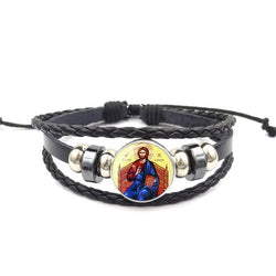 Christian Leather Bracelet