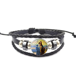 Christian Leather Bracelet