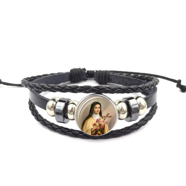 Christian Leather Bracelet