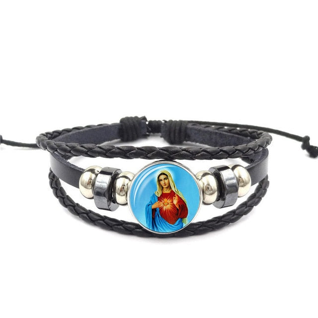 Christian Leather Bracelet