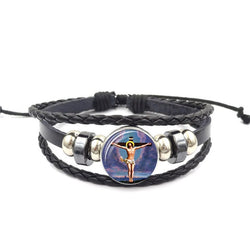 Christian Leather Bracelet
