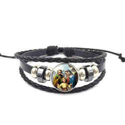 Christian Leather Bracelet
