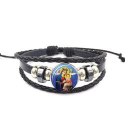 Christian Leather Bracelet