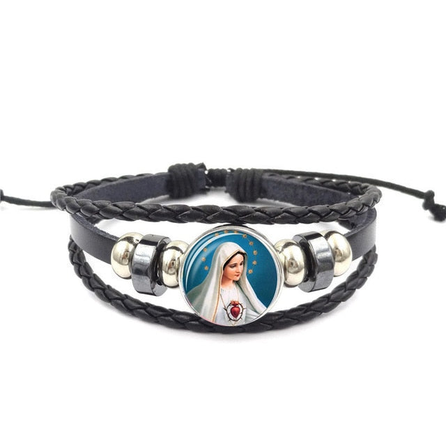 Christian Leather Bracelet