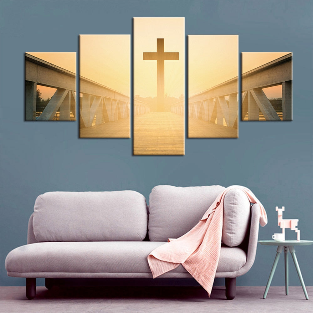 Canvas Cross Wall Painting