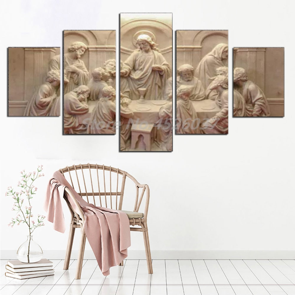 Canvas Last Supper Wall Painting