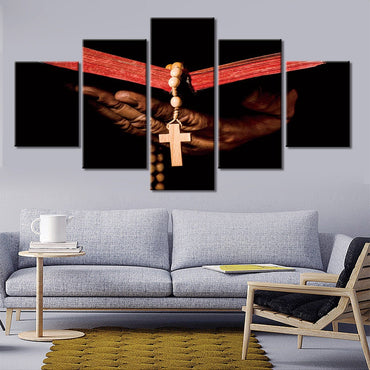 Canvas Cross Wall Painting