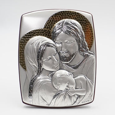 Silver relief of Holy Family