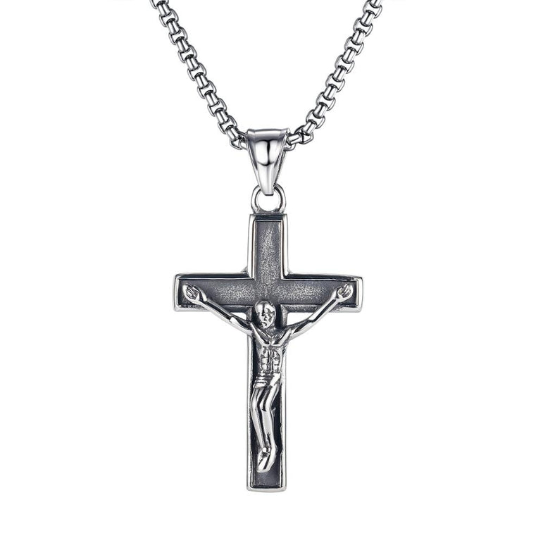 Crucifix Pendant Titanium Steel