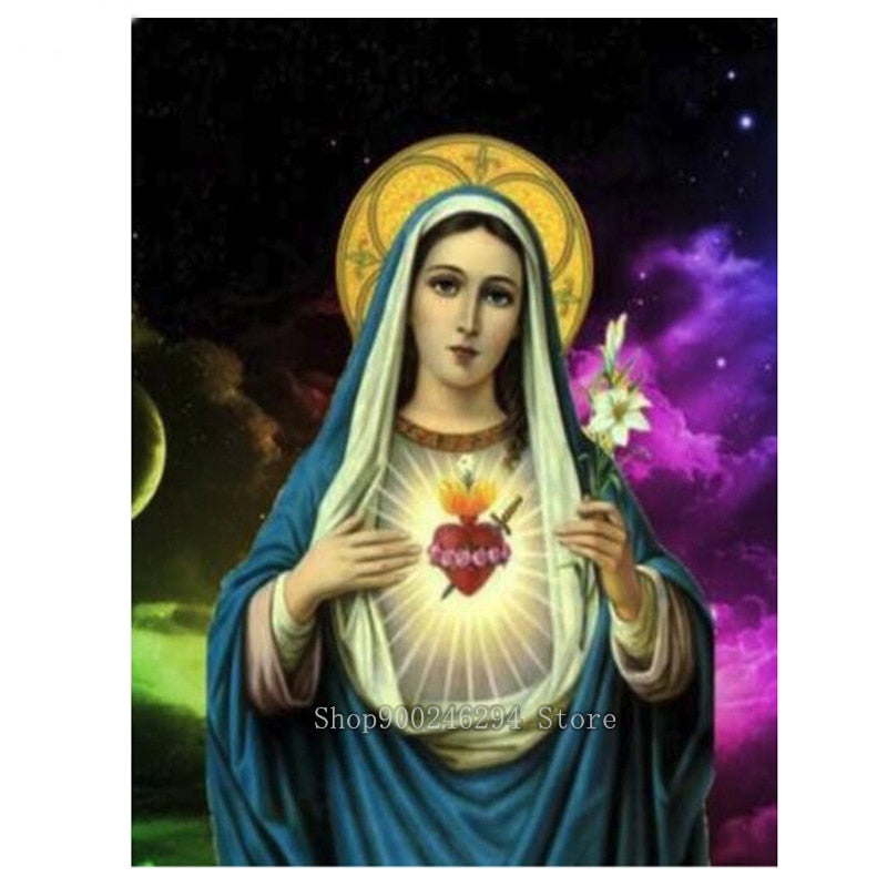 Heart of Mary Diamond Painting