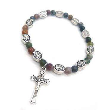 Cross Rosary and Bracelet with Holy Icons