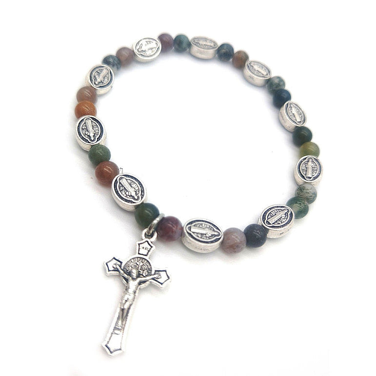 Cross Rosary and Bracelet with Holy Icons