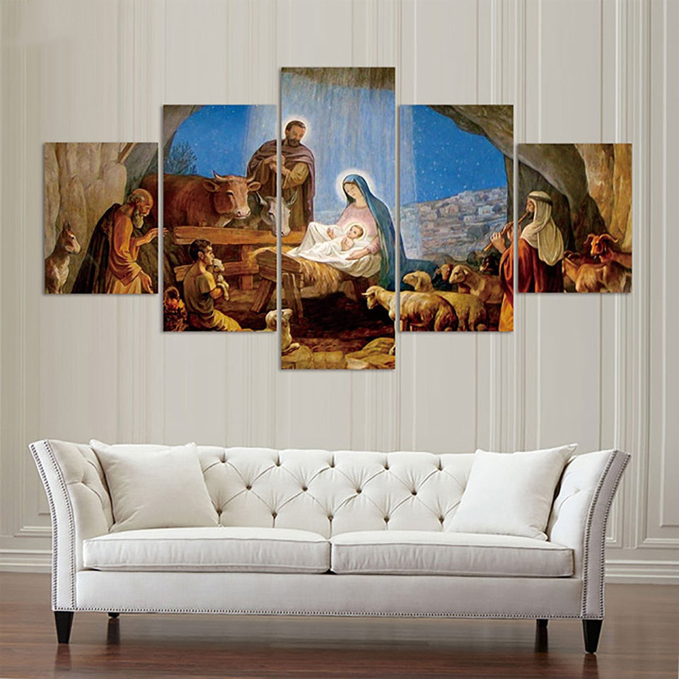 Canvas 'The Birth Of Christ' Paintings